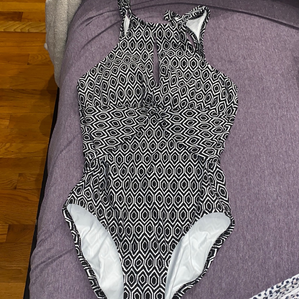 Brand New High Neck One Piece Bathing Suit
